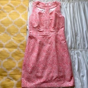 Pink Jacquard Dress